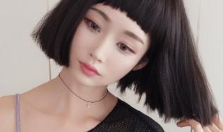 齐刘海短发造型 齐刘海短发造型